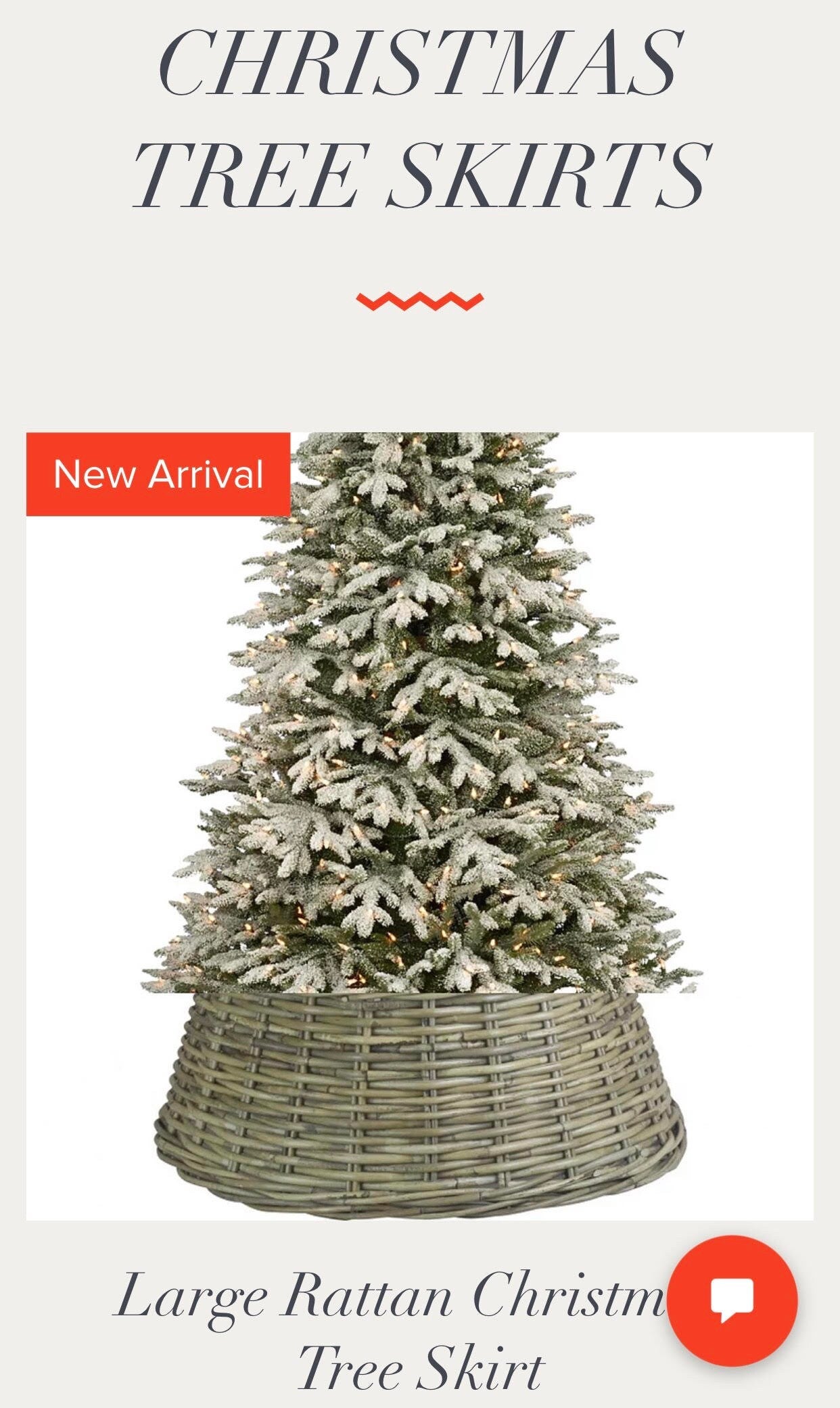 Large Split Kubu grey rattan Christmas Tree Skirt, Willow tree skirt. Christmas Tree Decorations