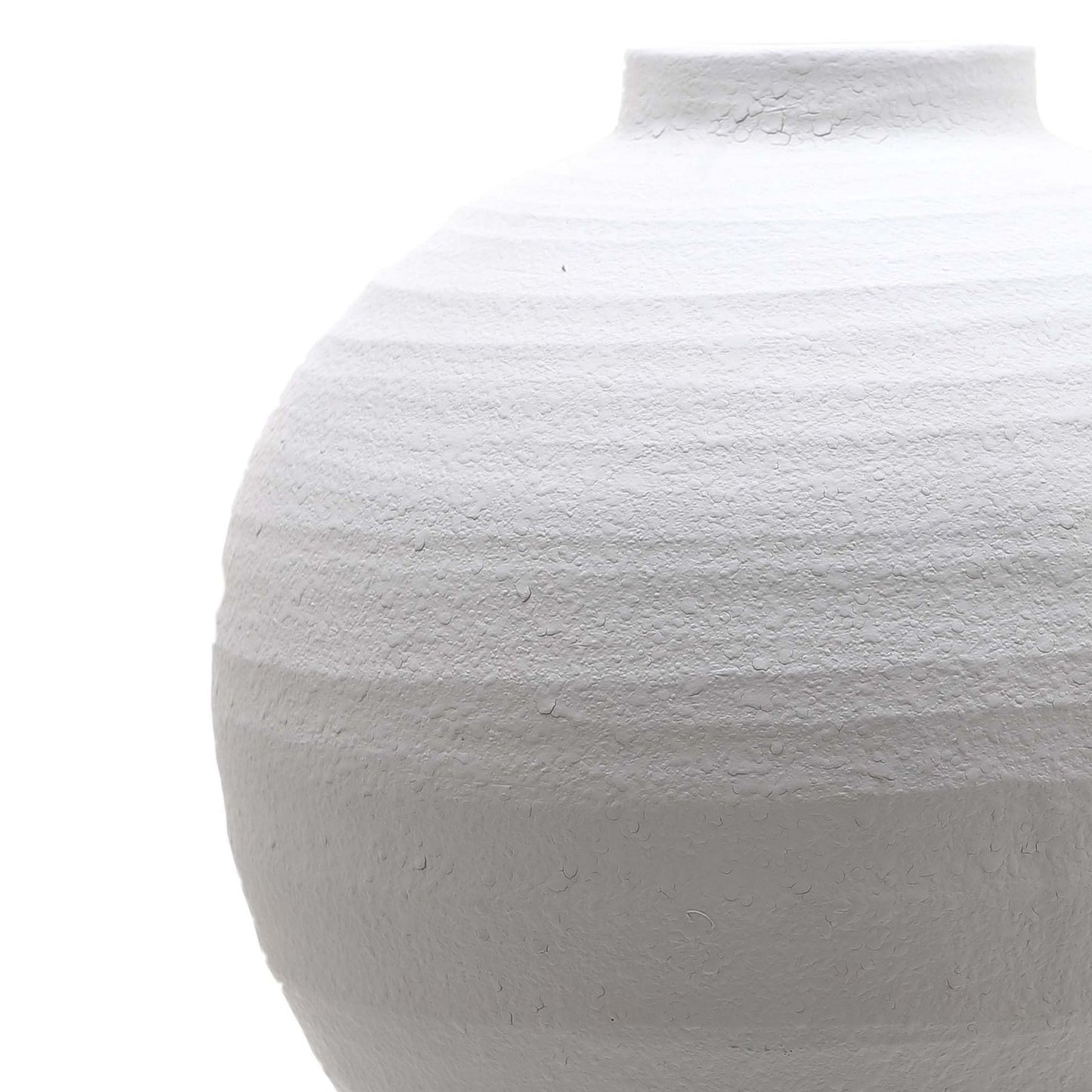 Large Matt White Ceramic Vase