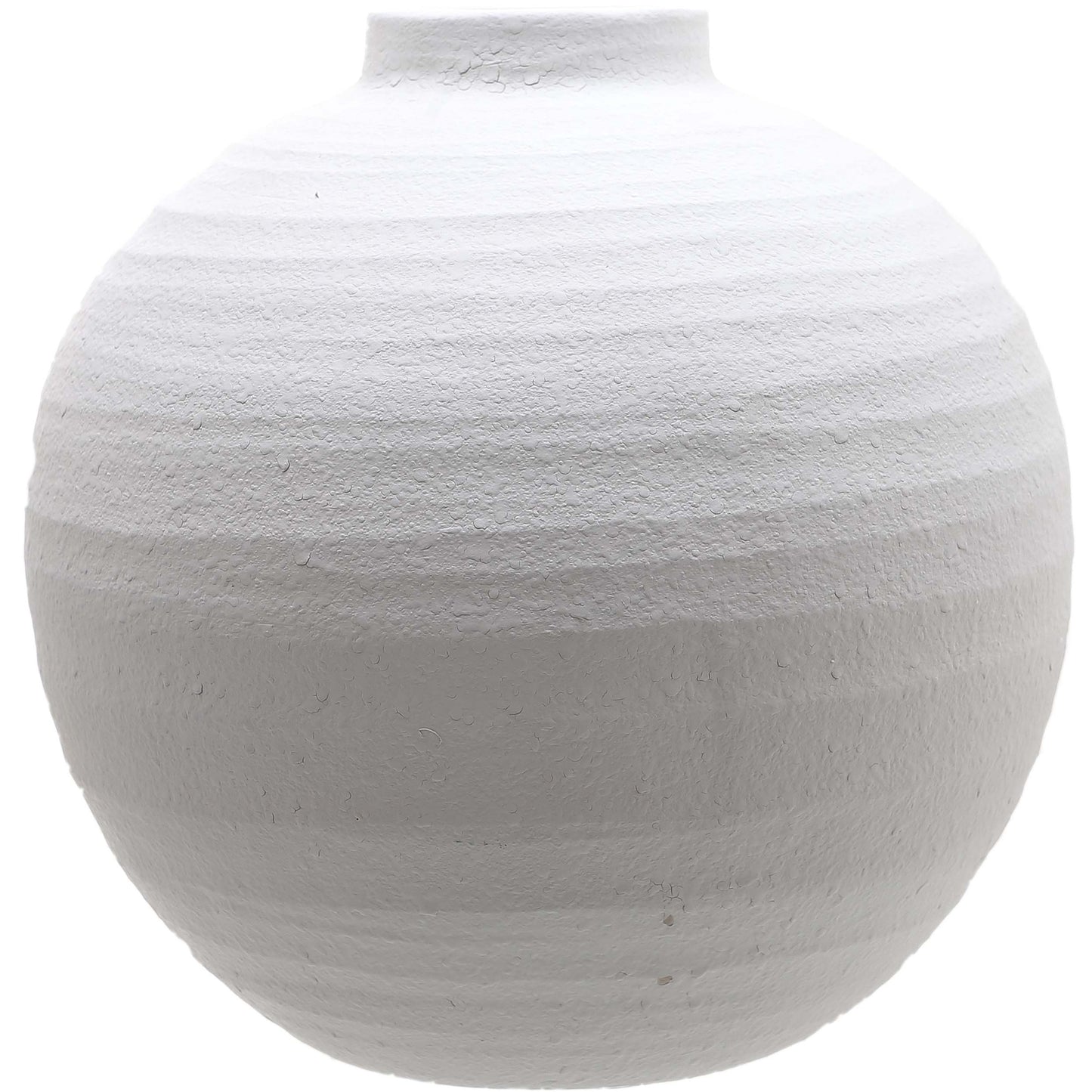 Large Matt White Ceramic Vase